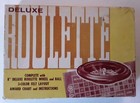 Vintage Original H  Baron Co   deluxe Roulette Wheel  Casino Game  W mat   Chips