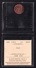 Canada 1956 1c One Small Cent Coin Queen Elizabeth Ii Iccs Graded Ms-65 Red