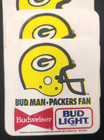 Lot Of 5 Budweiser bud Light  Bud Man-packers Fan Beer Coasters New Free Ship