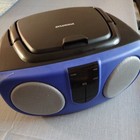 Sylvania Srcd243 Portable Cd Player With Am fm Radio  Boombox  blue black  