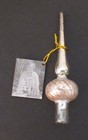 Bethany Lowe 6  Pink   Silver Mini Tree Topper