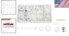 510-pcs Nylon Flat Washer Assortment Kit For Electrical Connections - M2 To M10