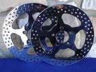 11 1 2  Star Polished Front Brake Rotor Pair  For Harley Models 84-up