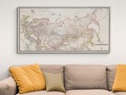 1914 Map Of Russian Empire     Provinces  Railroads  Cities   Borders Before Wwi