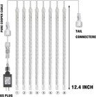 Christmas Lights Outdoor  288led Meteor Shower Rain Lights 12 Inch 8 Tubes  Wate