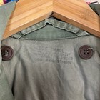 Vtg 50s Us Army M-1951 Og-107 Korean War Era Military Field Jacket Long Small