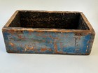 Vintage Rustic Wooden Box Crate Original Paint - Ooak