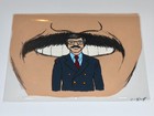 The Gong Show 1976 Original Production Cel Signed Gary Owens