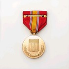         vintage Us National Defense Service Medal - Full Size Ribbon   Pendant    
