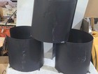Three Econolite 12 Inch Polymer Traffic Signal Visors