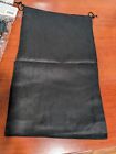 Set Of 12 Black Faux Suede Fabric Shoe Bags W  Drawstrings 17  X 10  Unbranded 