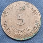 Arizona State Tax Commission Sales Tax Token Correct Change For 5 Mills  59536