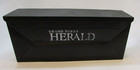Vintage 1980 s Grand Forks Herald Newspaper Black Plastic Steel City Usa Mailbox