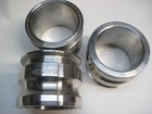 Dixon Sanitary 316 Stainless Cam   Groove Adapter X Clamp Ends