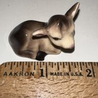 Vintage Hagen Renaker     Brown Calf Young Cow Laying Down Porcelain Figure