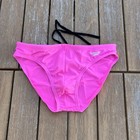 Speedo Men Paparazzi Pink Solar Swim Brief Bikini Swimwear Size 32 34