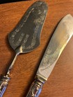 Art Nouveau art Deco Period    800    Silver Set With Pie cake Server And Knife
