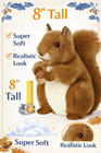Aurora World Miyoni Squirrel Plush Set - 8  Realistic Stuffed Animals For Kids A