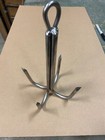 6 Inch 4 Prong Welded 3 8    Stainless Pier Or Bridge Gaff With Eye For Rope