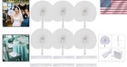 Diy White Paper Fans - 60 Pcs For Personalized Gifts