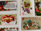Us Six Flowers On Postcards  All Different  F used   1910 1920   Regular Stamps