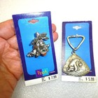 Vintage Winnie The Pooh Eeyore Brooch Gardener Gardening Plants Pin Keychain Lot