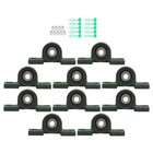 Self-aligning Solid Base Qty10 Ucp201-8 Pillow Block Bearing 1 2  Bore 2-bolt