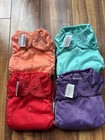 Lot Reusable Pocket Cloth Diapers W  Inserts  Snap Closure  One Size  Multicolor