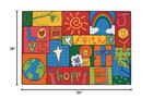 Kid value 36 71 Inspirational Patchwork Playroom Rug 3ft X 4ft 6in Rectangle Mul