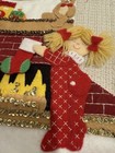 Vintage Bucilla Christmas Stocking Felt Sequins Appliqu   Finished 9 5 X 15 5   