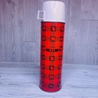 Rare Vintage Winchester Hunting Plaid King Seeley Thermos W  Mug Quart Size