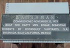 1979 Cantamar Massive 50lb Bronze Ship Plaque Wwii Minesweeper Yacht Conversion