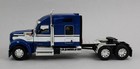 Dcp 1 64  blue   White  Kenworth W990 76  Mid-roof Sleeper Semi Truck  new 