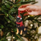 German Shepherd Christmas Ornament Holiday Dog Yellow Black German Shepherd