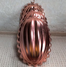 Oval Copper Jello Molds Cake Pans W  Hangers Hooks - Vintage - 2-1 2 Cups - G C