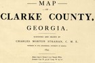 1898 Map Of Clarke County Georgia Athens  