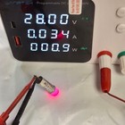 Lot Of 3 Dialight Dialco 507-3918  2  White  1  Red Led Indicator Light 28v 40ma