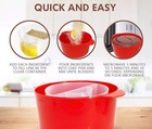 Betty Crocker Microwave Cake Baker Maker Red Mixer Tins Round Set Kitchen Dish