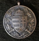 Original Wwi Hungarian Comm Medal Award Pro Deo Et Patria 1914-1918 Horthy