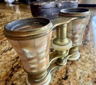 Antique Lemaire Paris Mother Of Pearl Opera Glasses  A  Stowell Boston Case