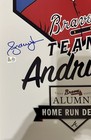 Atlanta Braves Andruw Jones Autographed Alumni Weekend Home Run Derby Poster Bas