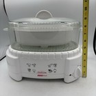 Sunbeam Oster Instant Steam Food Rice Veggie Steamer 4710 White 1 Tier