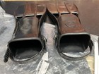 Ist Rubber Rocket Scuba Diving Fins Xxl Black Open Heel Adjustable Straps Pair