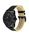 Brand New Movado Bold Men   s Verso Black Dial Black Leather Strap Watch 3600696