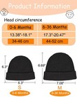 2pcs Baby Beanie Toddler Winter Hat Boys Girls Infant Beanies Wool Warm Kids    