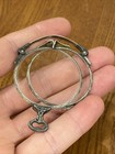 Antique Vtg Ornate Silver Toned Folding Pince Nez Opera Handles Nose Eyeglasses