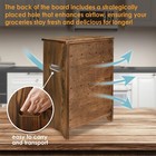 Wooden Potato And Onion Storage Bin - Potato Onion   Garlic Storage Box Rustic