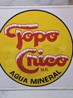 Vintage Topo Chico Advertising Sign Agua Mineral Water 17 5x17 5 Rare Authentic 