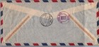 Jordan 1956 Postal Reg Airmail Folded Cover Mult Frank Addr Usa Postmark Amman