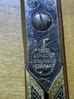 Vintage Ashauer Solingen Germany 9 25    Sewing Scissors Ornate Gold Red Black